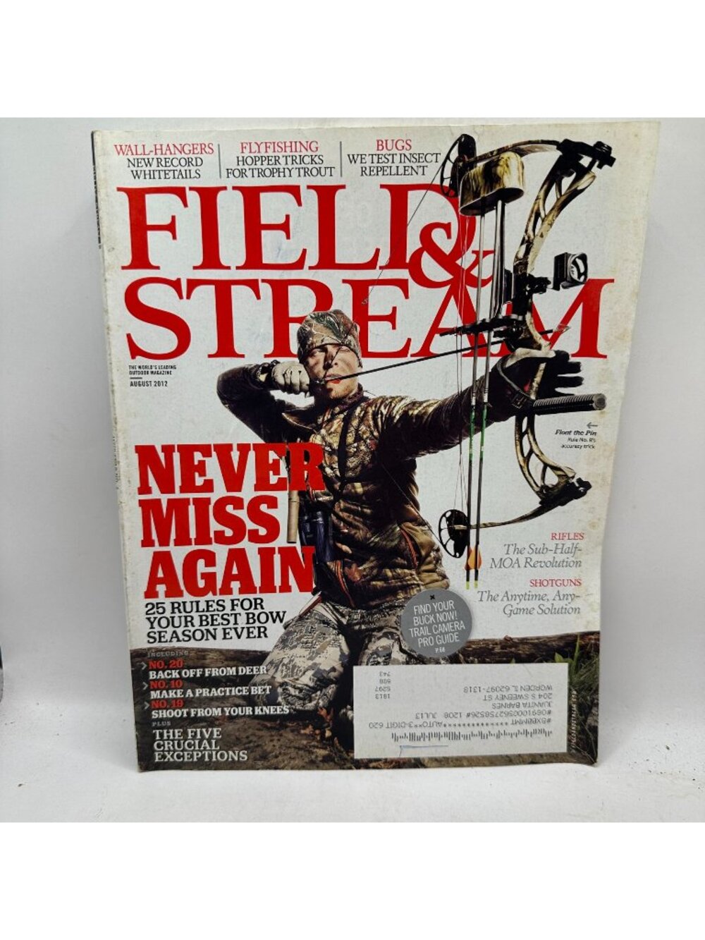 Field & Stream August 2012 Magazine Outdoor Bowhunting Issue Pre-Owned